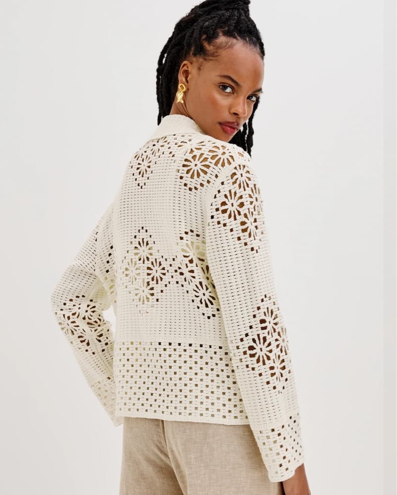 Eyelet Knit Cardigan/Cover-up - Image 3