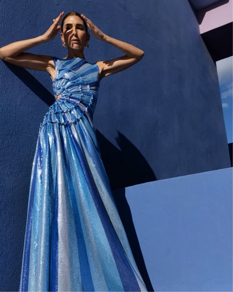 Stunning Metallic Ombre Gown - Image 1