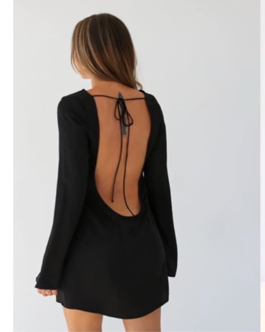 Black Mini Dress - Image 3