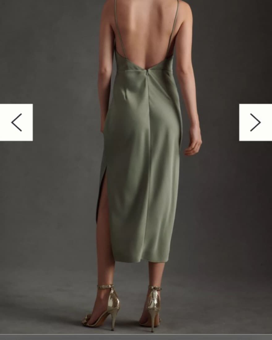 BHLDN August Satin Charmeuse Midi Dress - Image 4