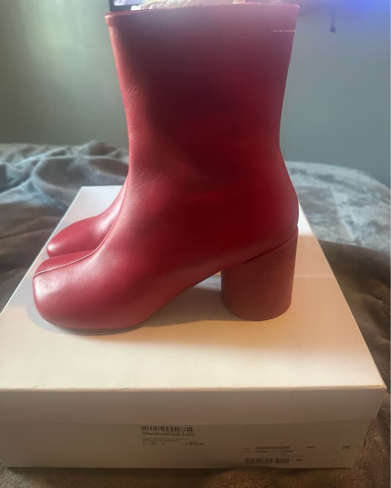 red mm6 maison margiela Boots - Image 5