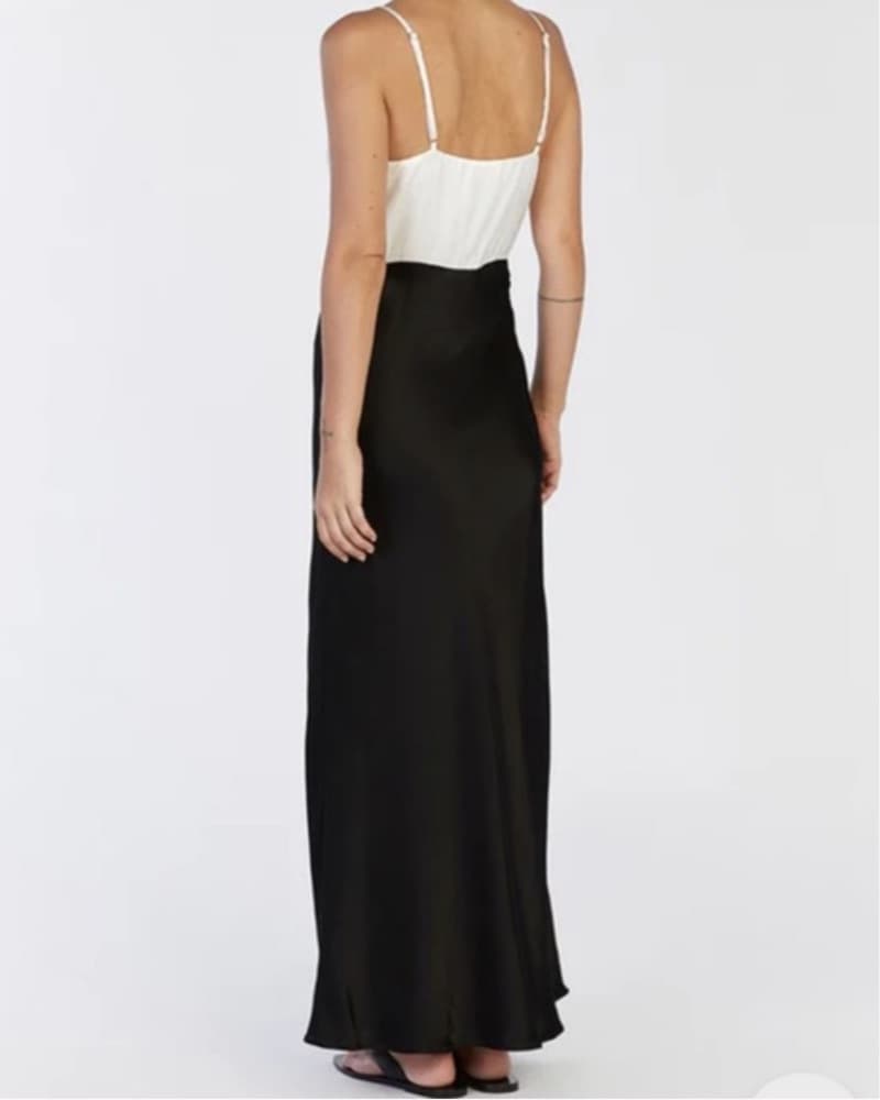 Dissh MILLY BLACK SATIN MIDI DRESS  - Image 2