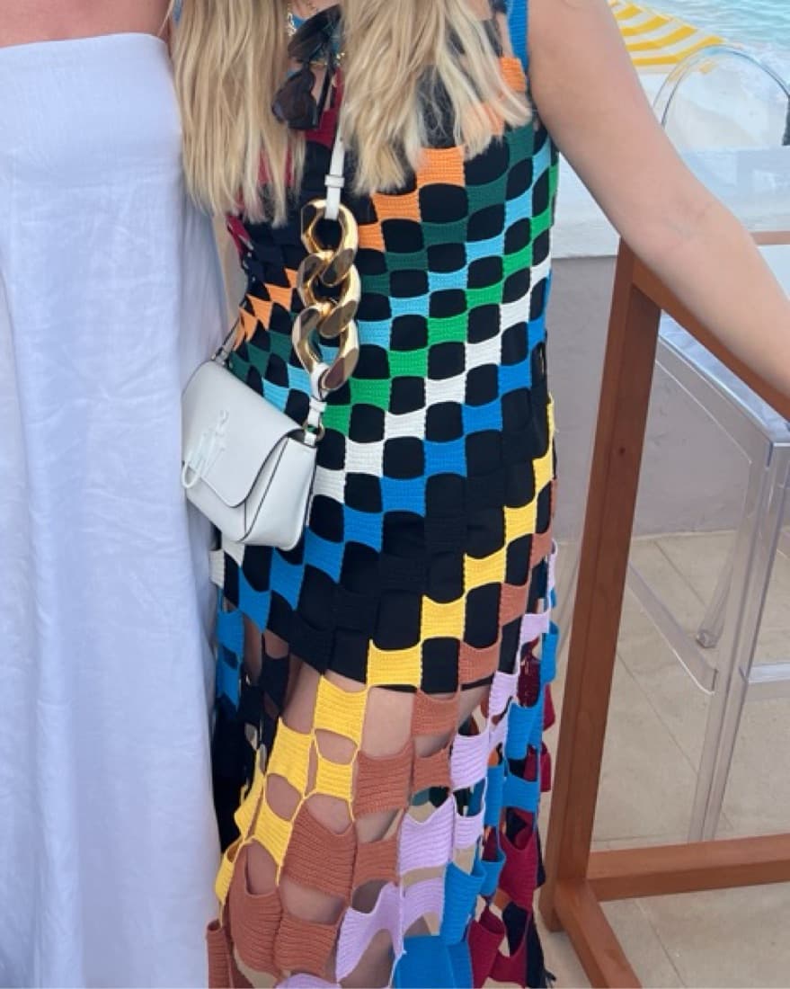 Monse Rainbow Crochet Dress  - Image 5