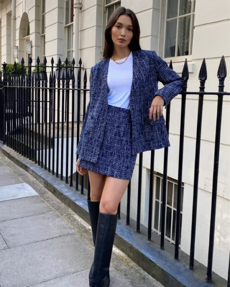 Babaton KILBURN Tweed Blazer/Skirt Set - Image 1
