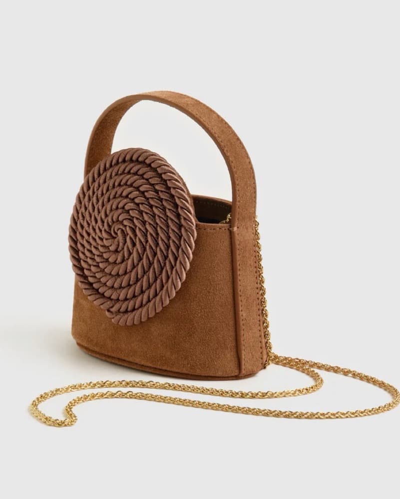 Destree Mini Brown Suede Bag  - Image 2