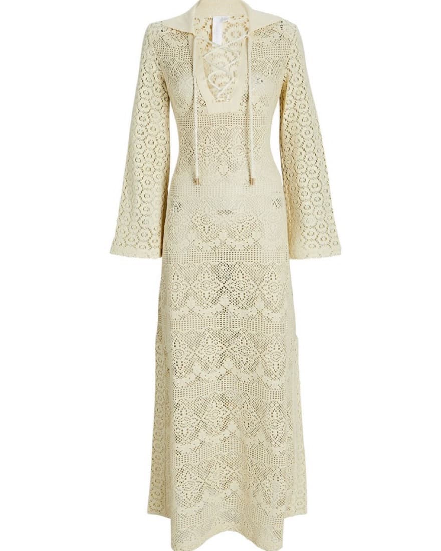 Jonathan simhkai Crochet Lace up Dress - Image 3