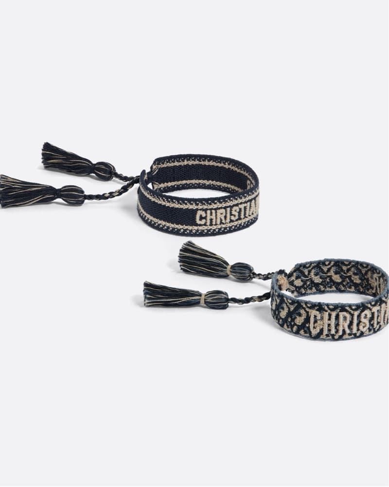Christian Dior Woven Bracelet Set - Image 1
