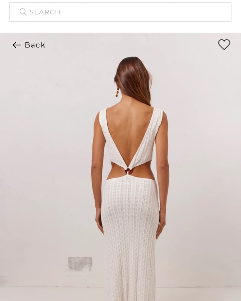 Vrg Girl White Knit Maxi Dress  - Image 2