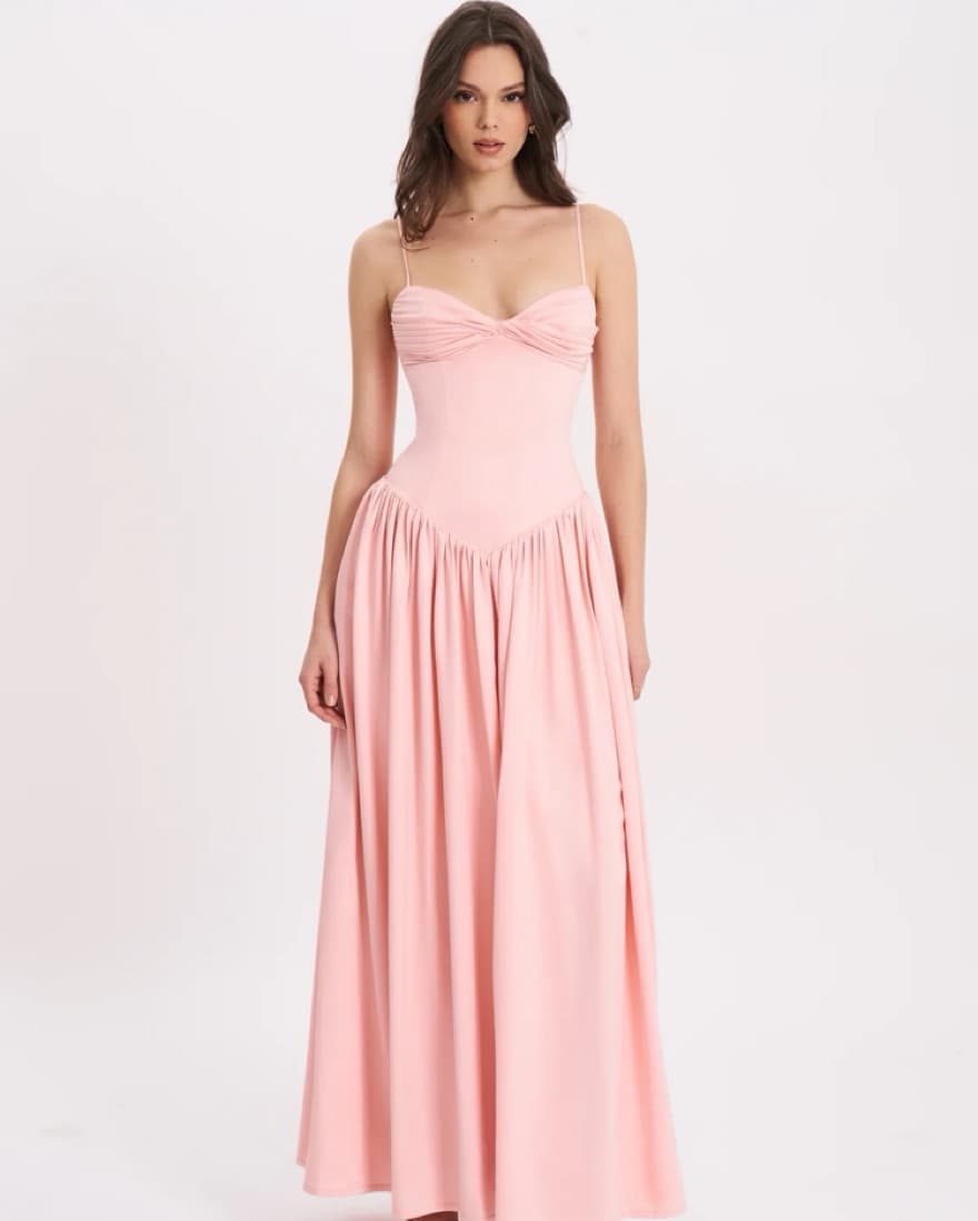 Pink Drop Waist Gown - Image 1