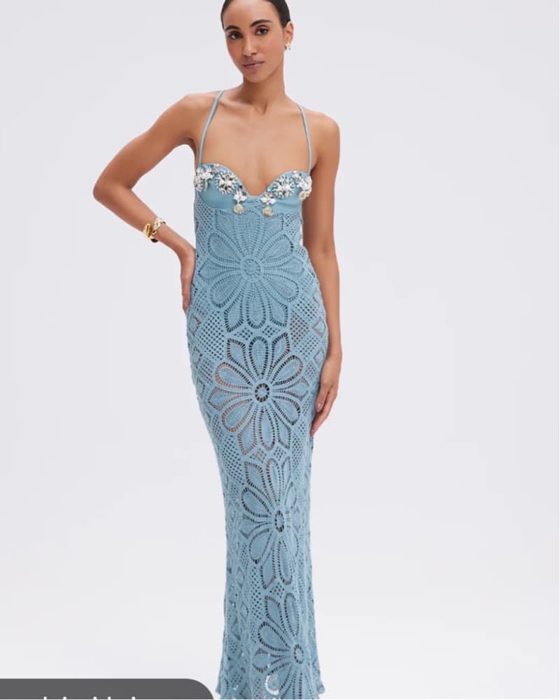 PatBo Camila Crochet Embroidered Dress - Image 2