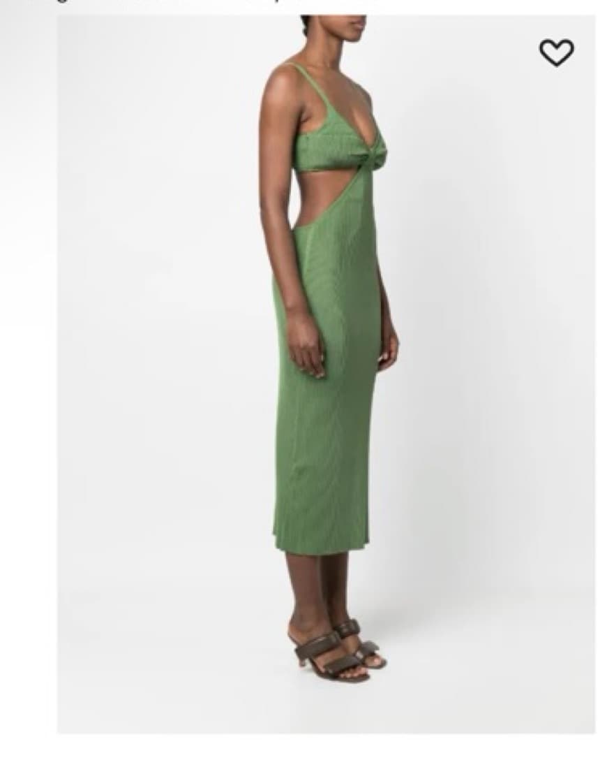 Cult Gaia Serita Cut Out Dress Green - Image 4