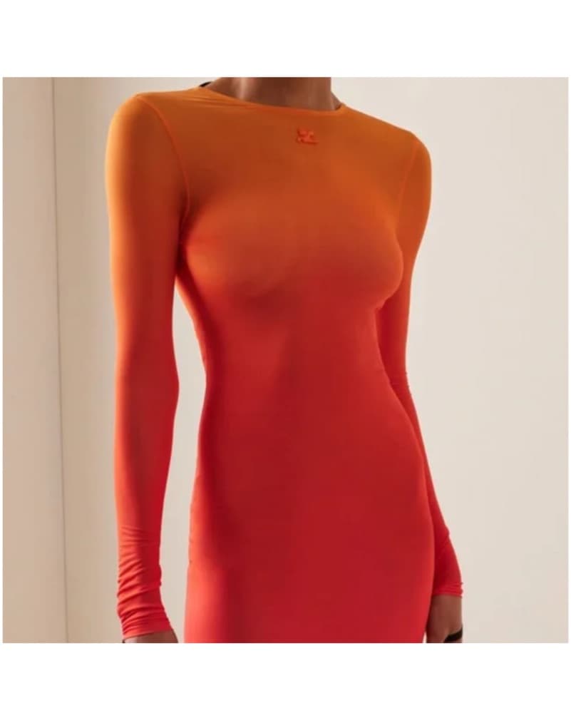 Courreges Orange Dress - Image 4