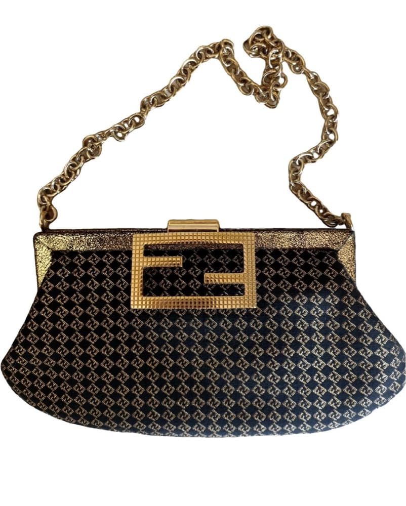 Fendi Logo Mini Chain Bag - Image 1