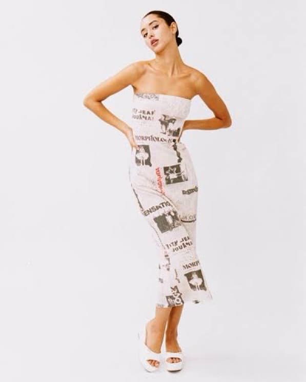 With Jean Frankie News Dress - Image 2