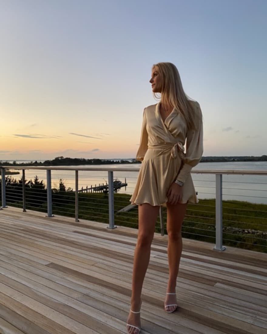 Zimmerman Gold Silk Wrap Dress - Image 6