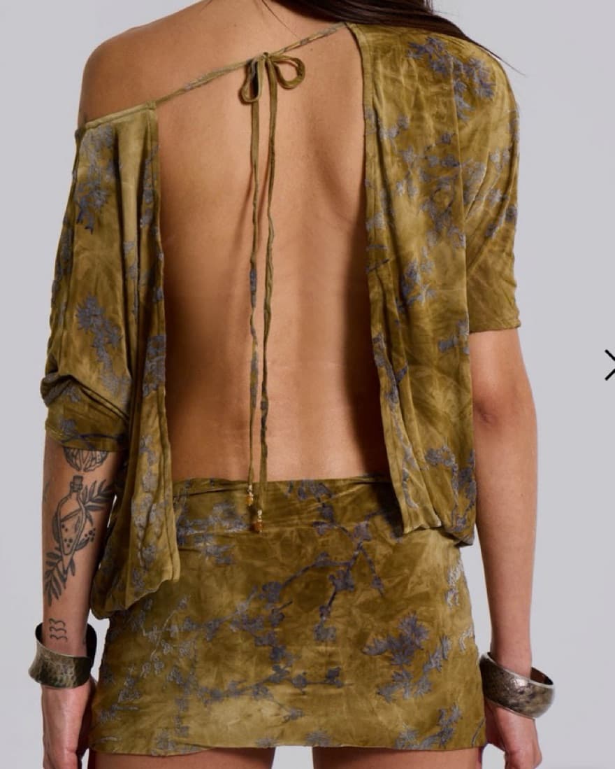 Jaded London Ophidian Devore Dress - Image 2