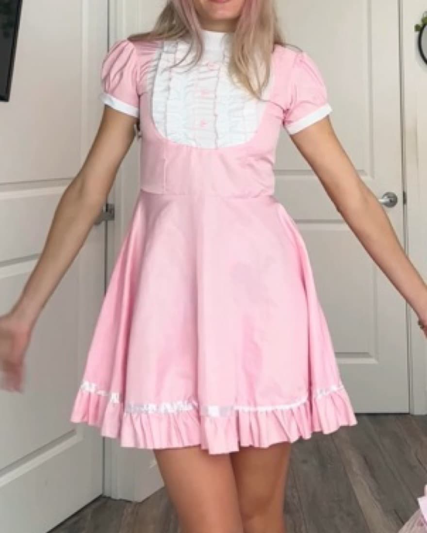 pink Nurse Dress - Image 1