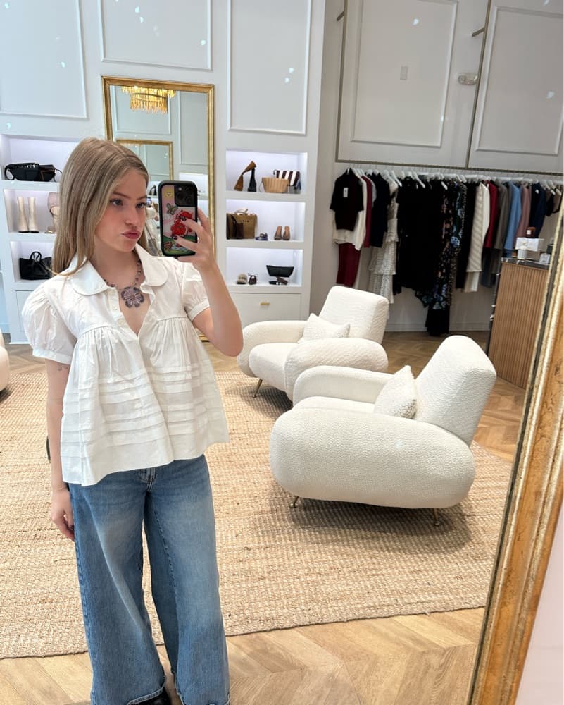 Sandy Liang Babydoll Blouse - Image 2