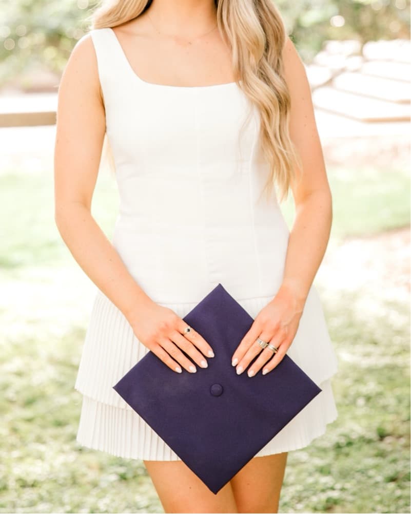 White Graduation Dress - Image 2