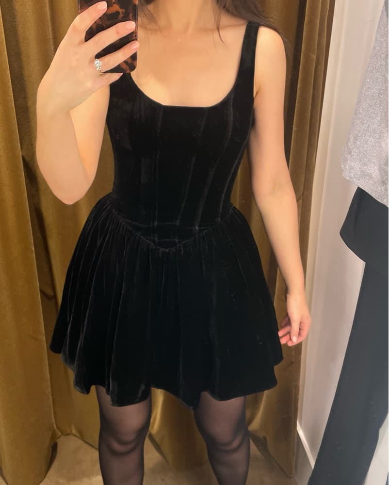 Reformation Contessa velvet Dress - Image 4