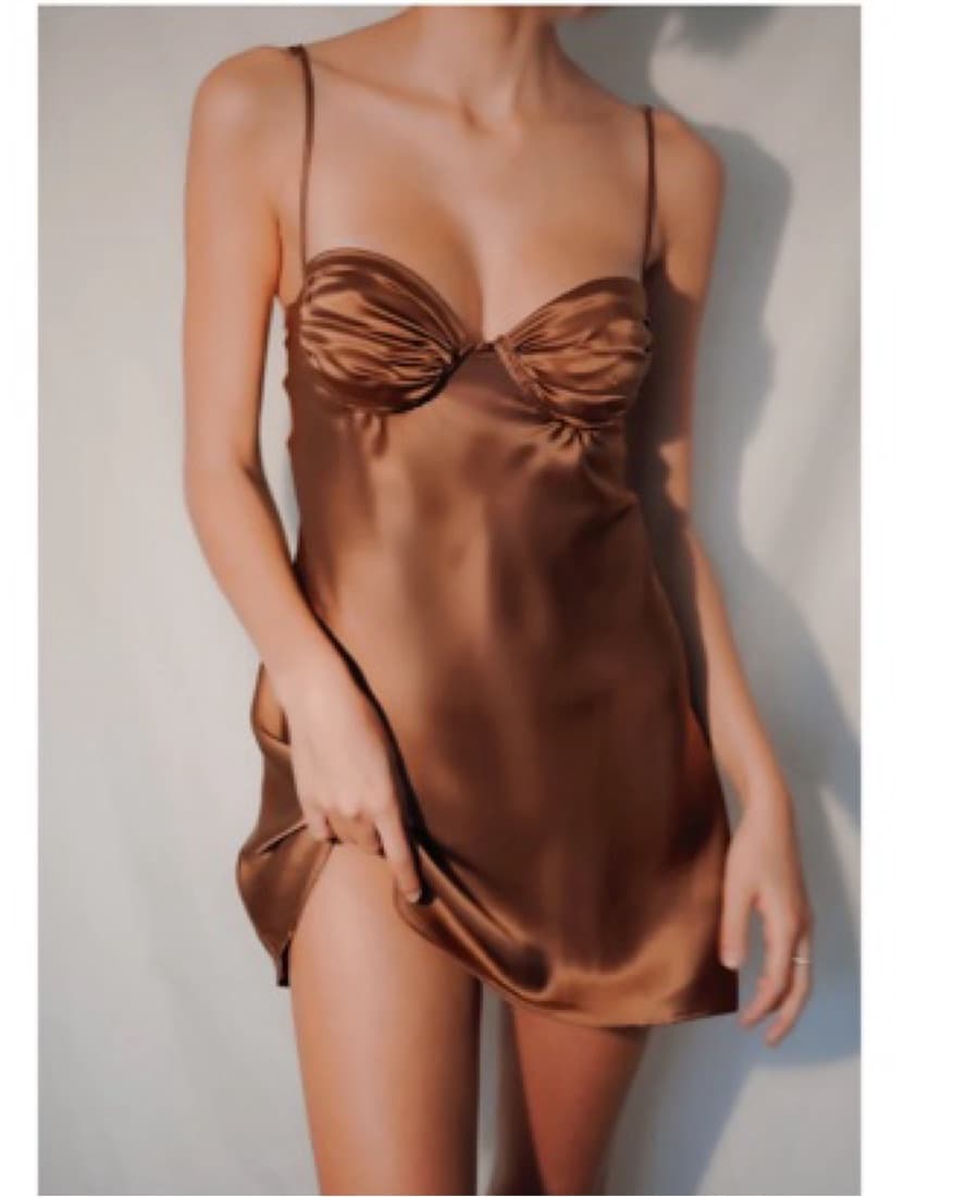 Two Bodies Izzy Dress in Mocha Size Med  - Image 1