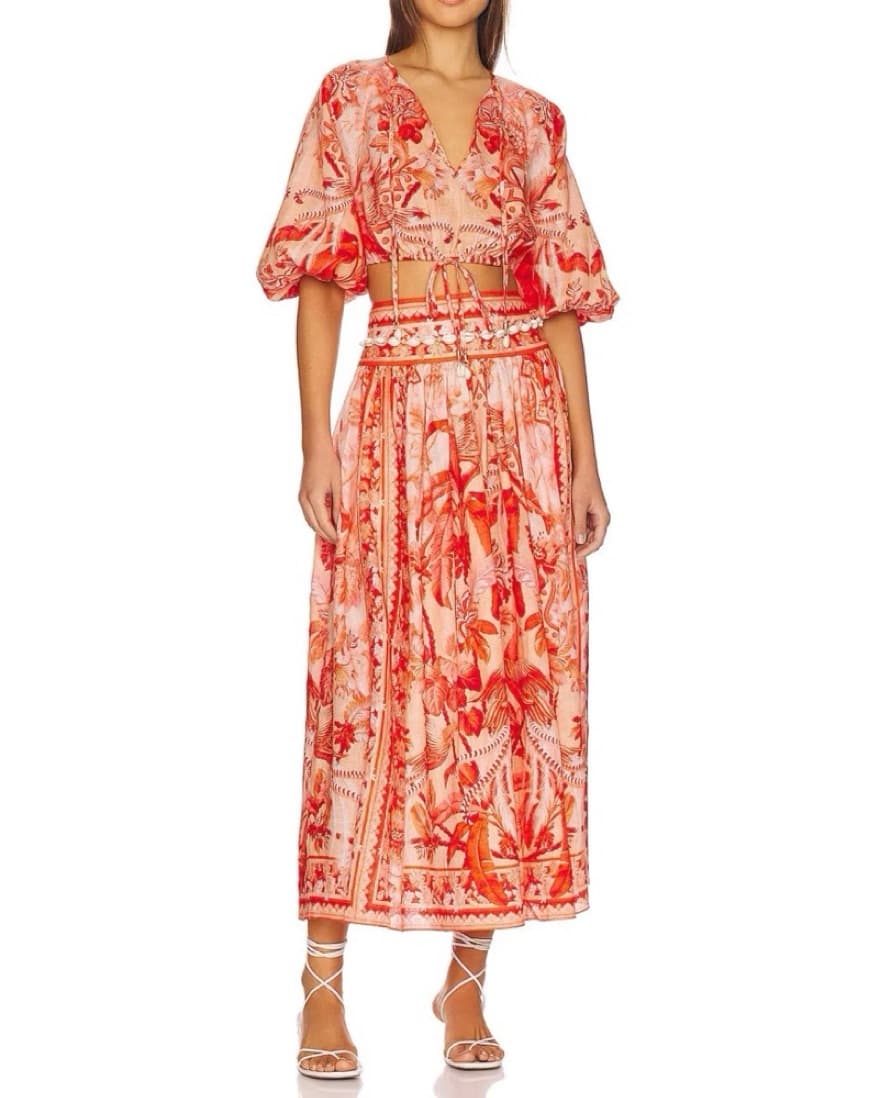 Zimmermann Linen Matching Skirt Set - Image 6