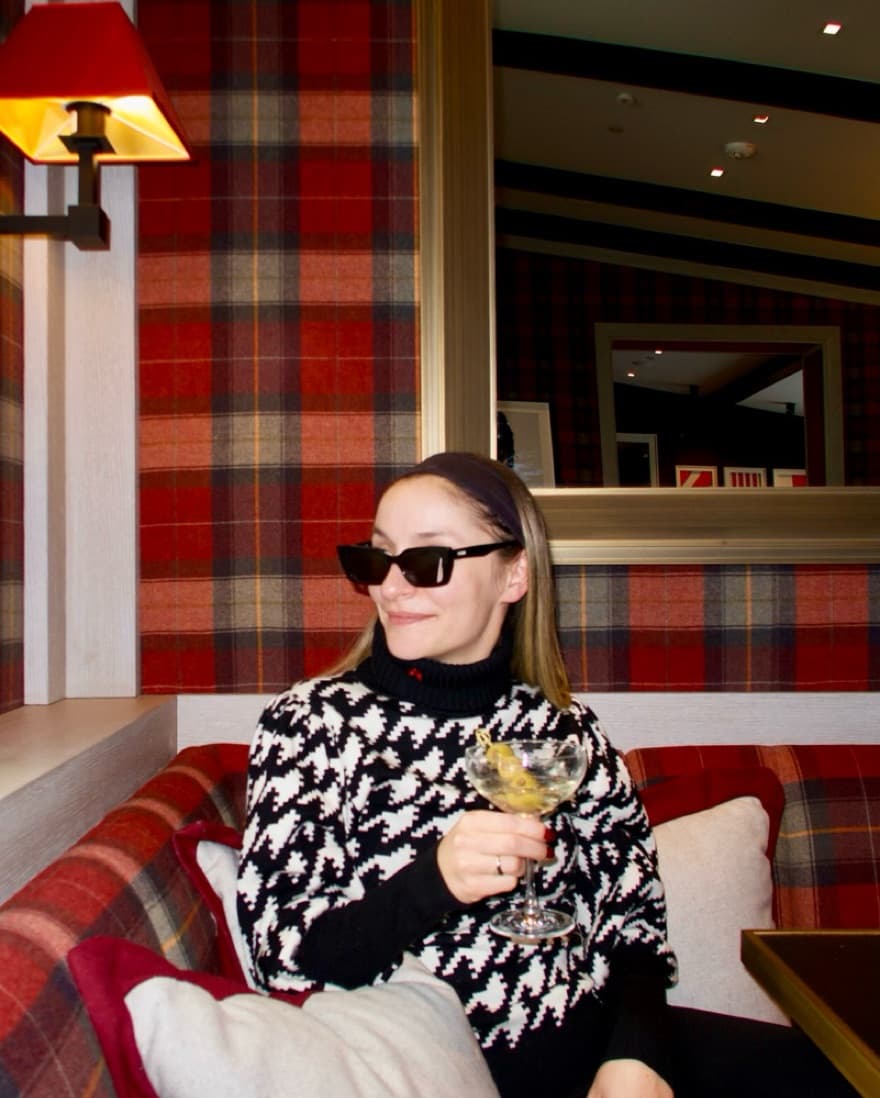 PERFECT MOMENT Houndstooth Turtleneck - Image 1