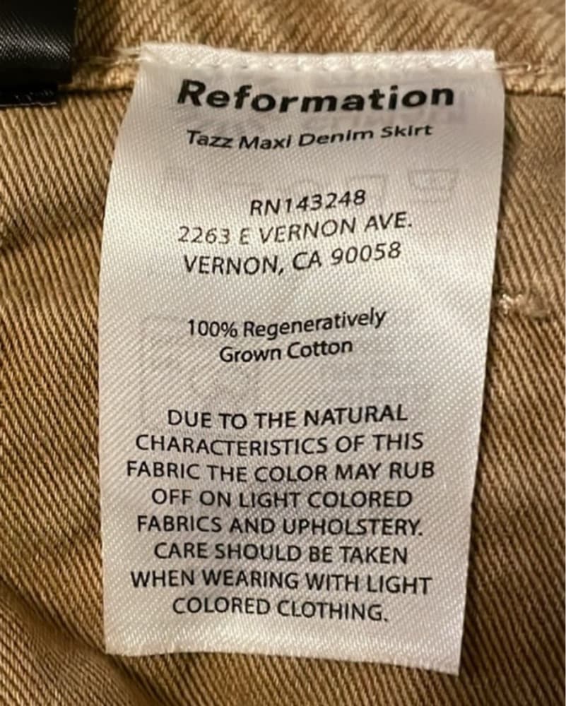 Reformation Denim Tazz Skirt - Image 4