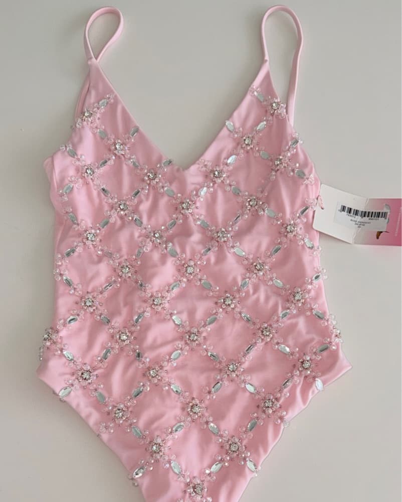 Oceanus Pink One Piece Swimsuit  - Image 1
