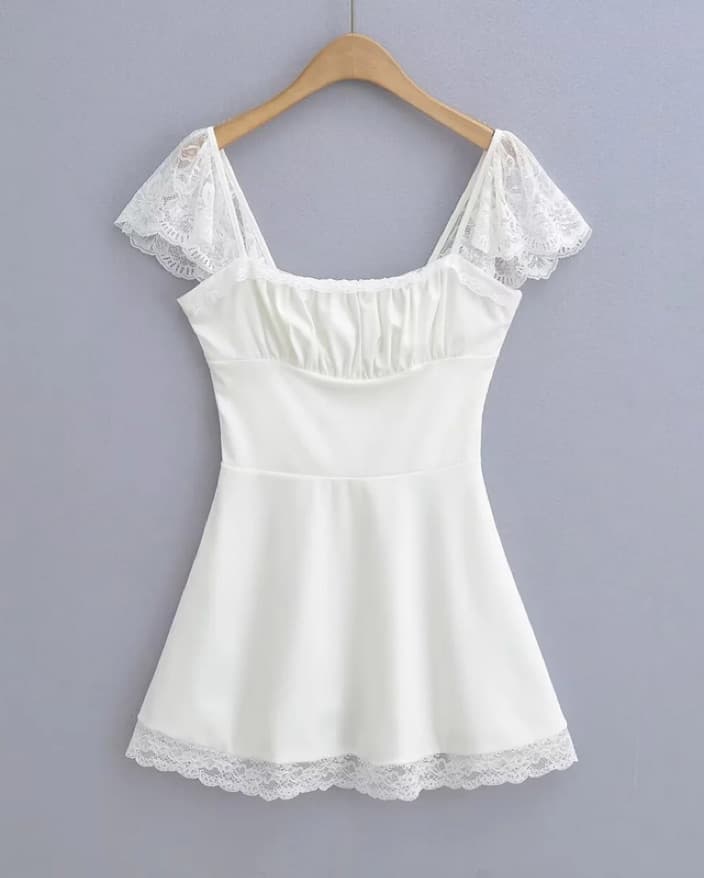 Little White Dress w/ Corset Waist  - Image 2
