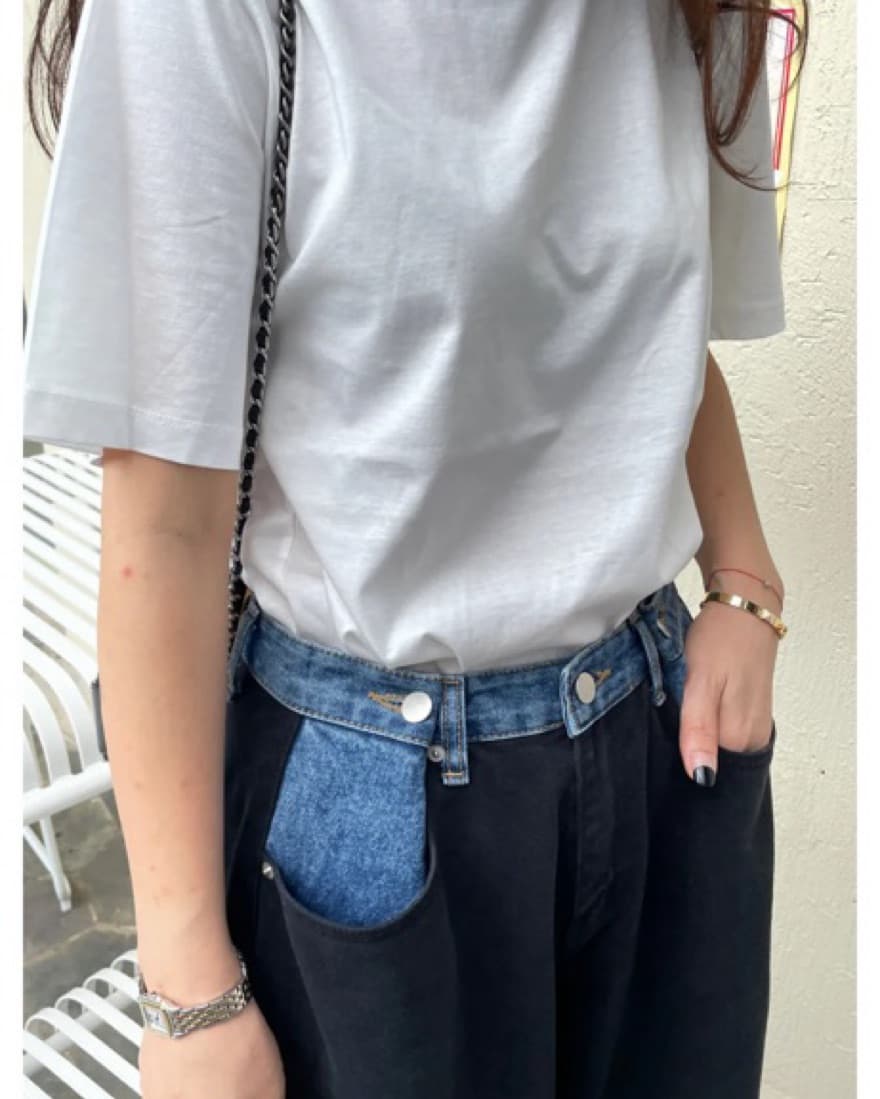 Frankie Shop Hayla Contrast Jeans - Image 3