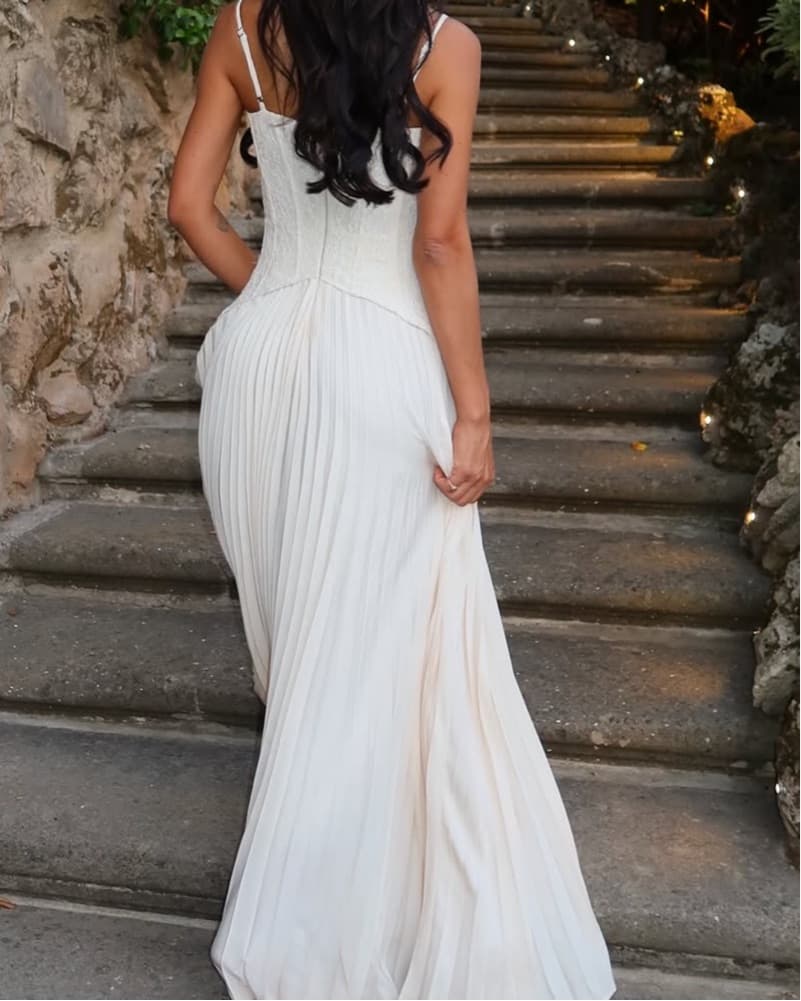 Basque Waist Lace Corset Dress  - Image 2