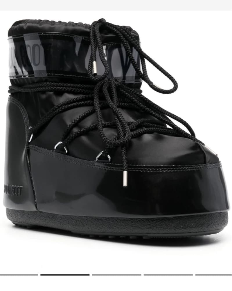 Glossy Black Moon Boots - Image 2
