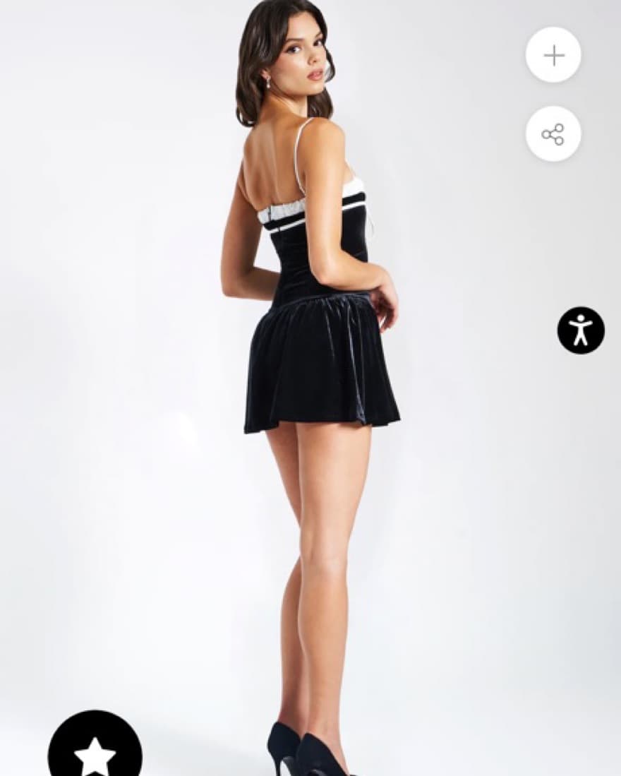 Miss Circle Olya Velvet Corset mini dres - Image 3