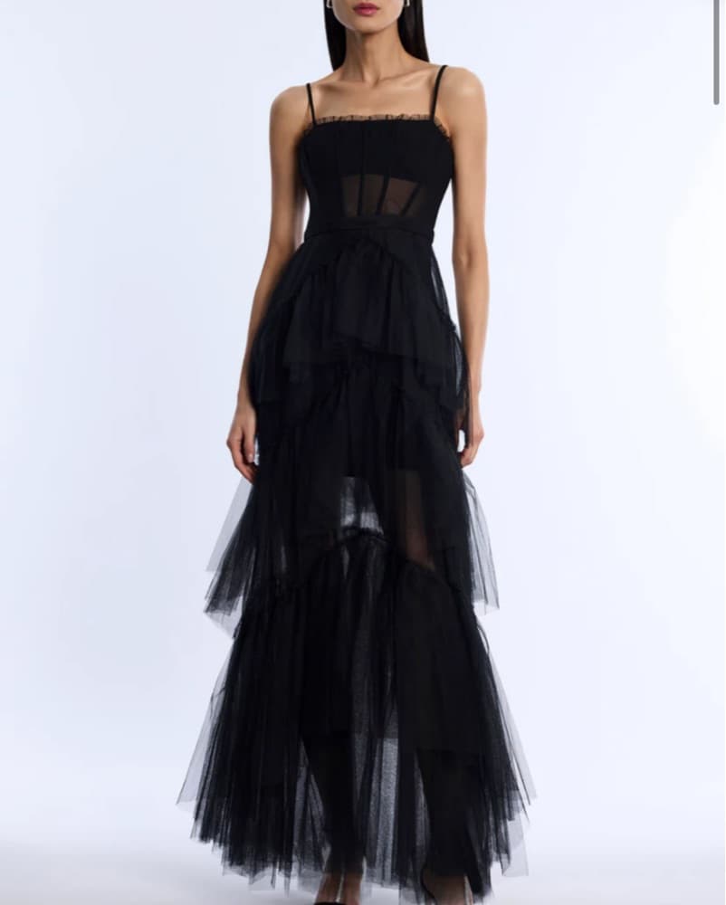 Tiered Tool Maxi Dress - Image 3