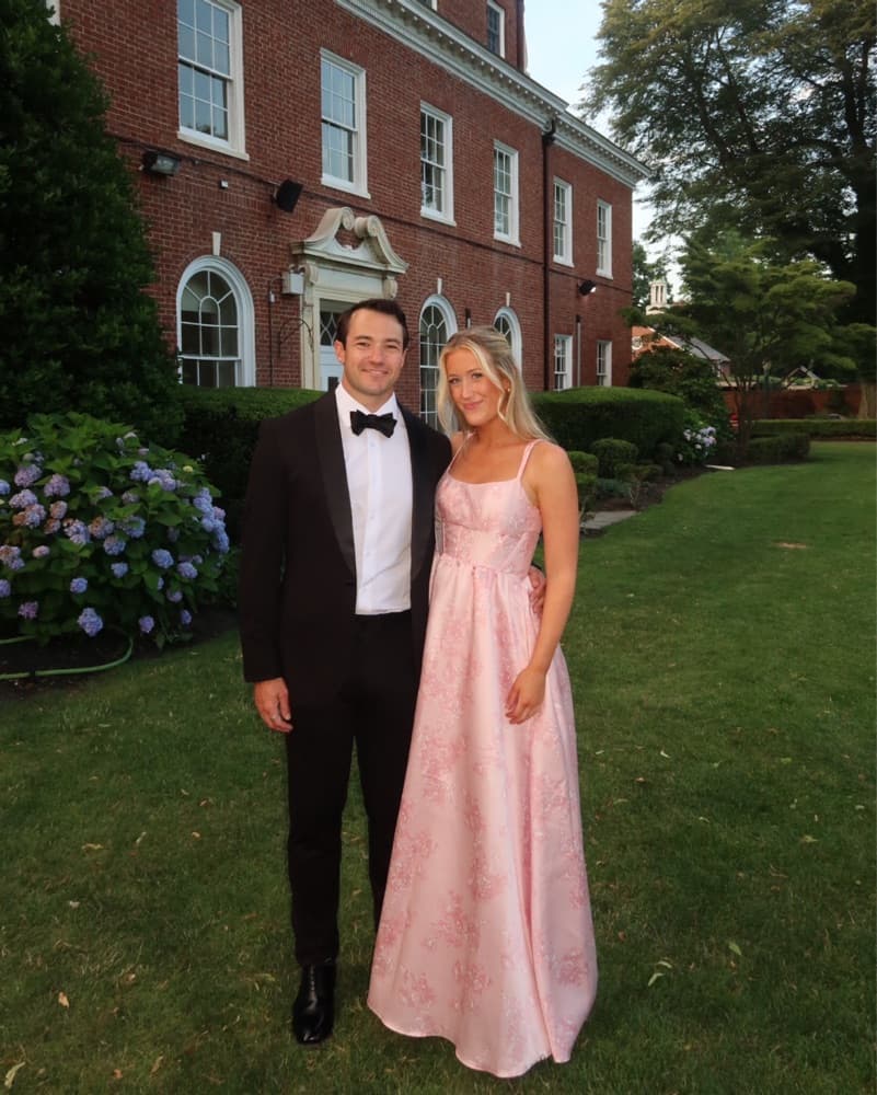 Pink Floral Bridesmaid Dress - Image 3