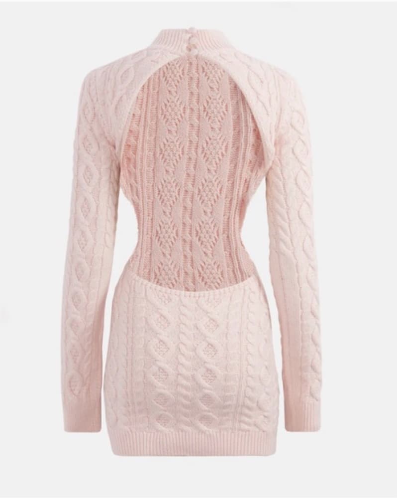 Danielle Guizio Open-Back Wool Dress - Image 1