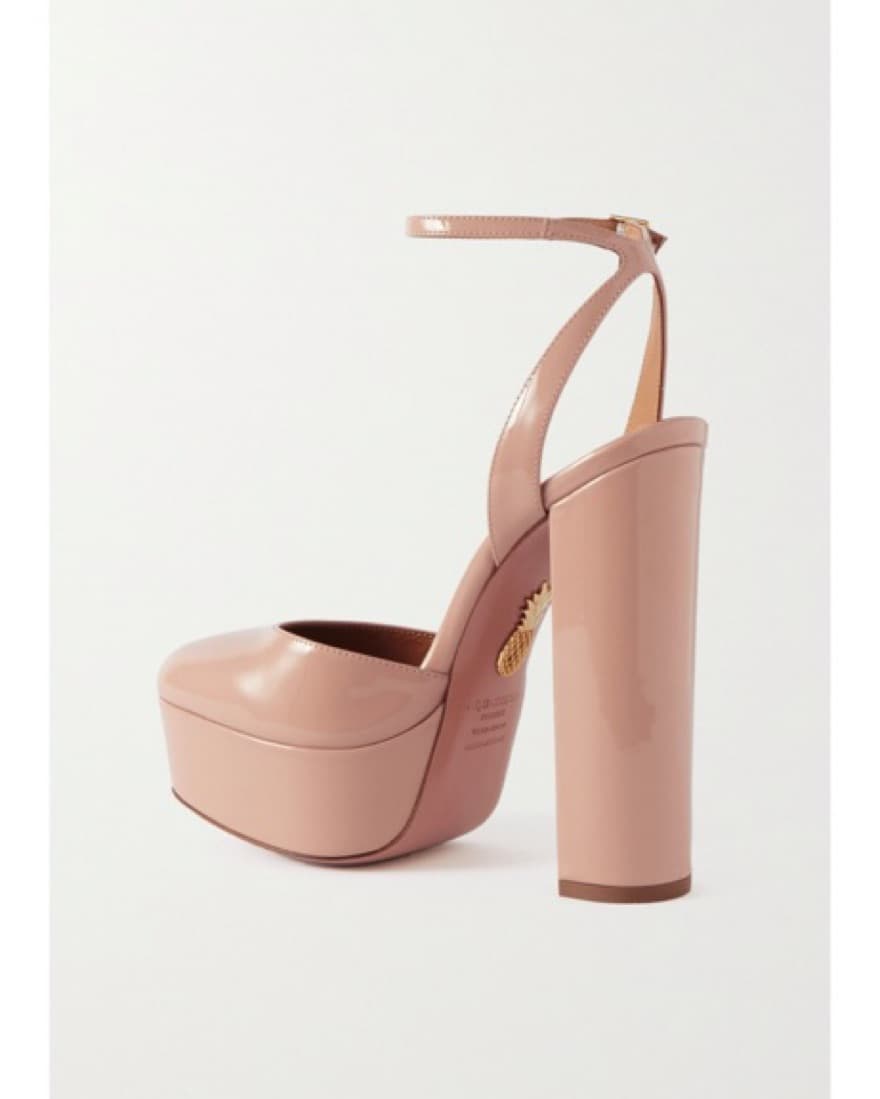 Blush Patent Platform Heel Aquazarra - Image 4