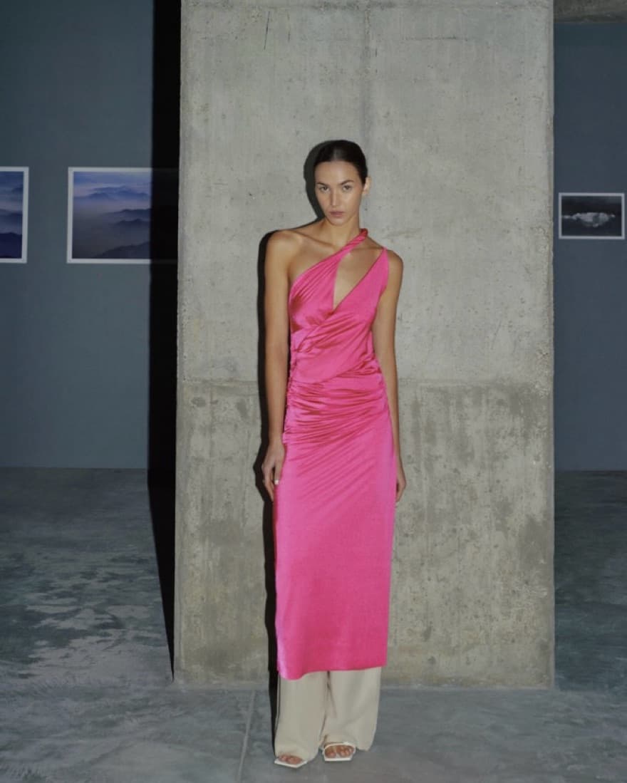 Baobab Hot Pink Maxi Dress - Image 1