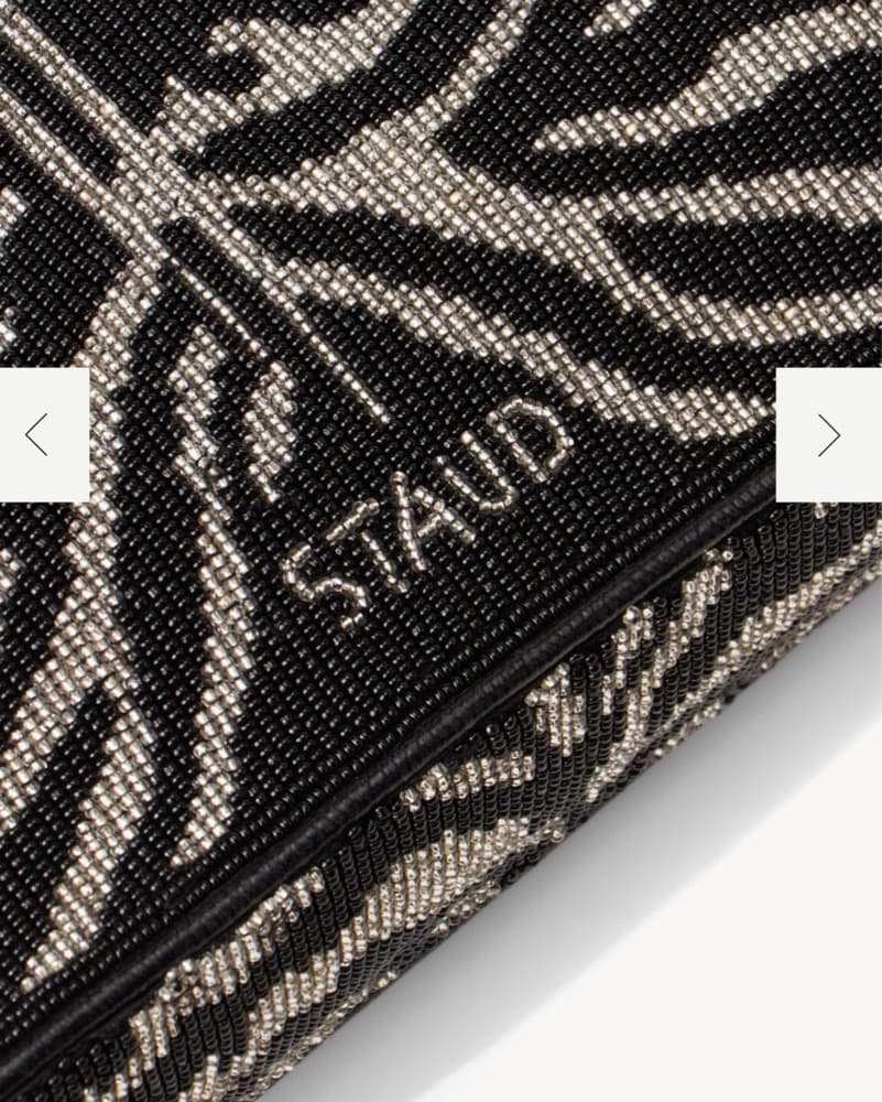 Staud Zebra Tommy Beaded Bag - Image 6