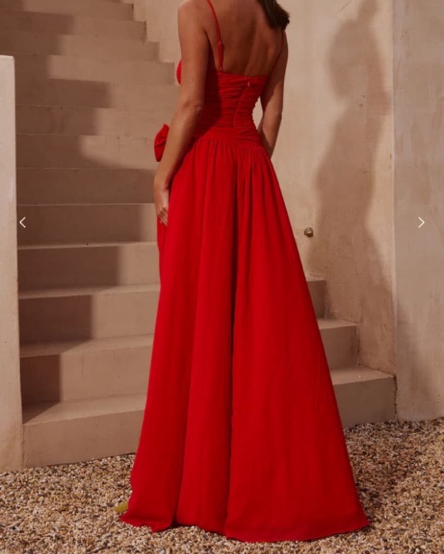 Red Maxi Dress - Image 2