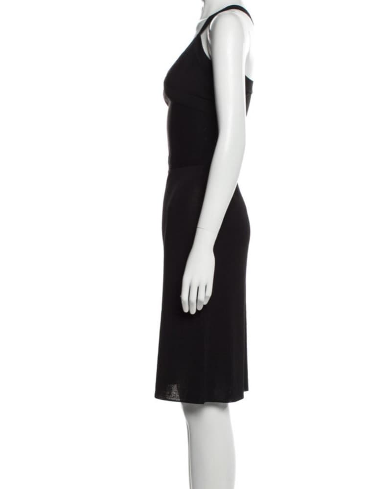 RARE Herve Leger Black Midi Dress  - Image 3