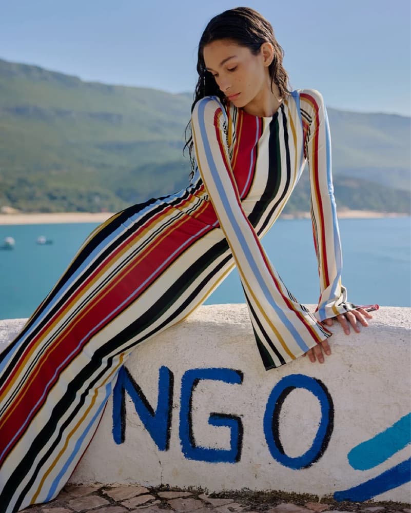 cala de la cruz amay striped maxi - Image 3