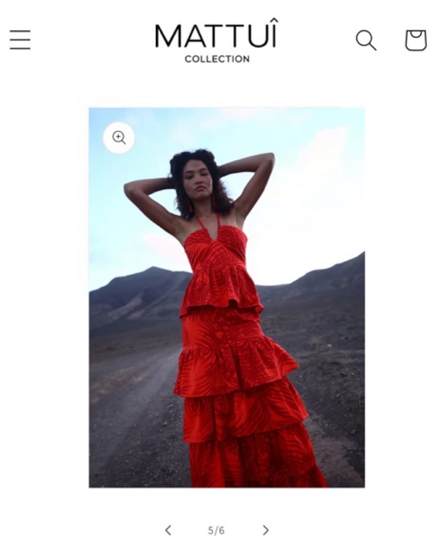 Orange Mattui Collection Spanish Dress - Image 6