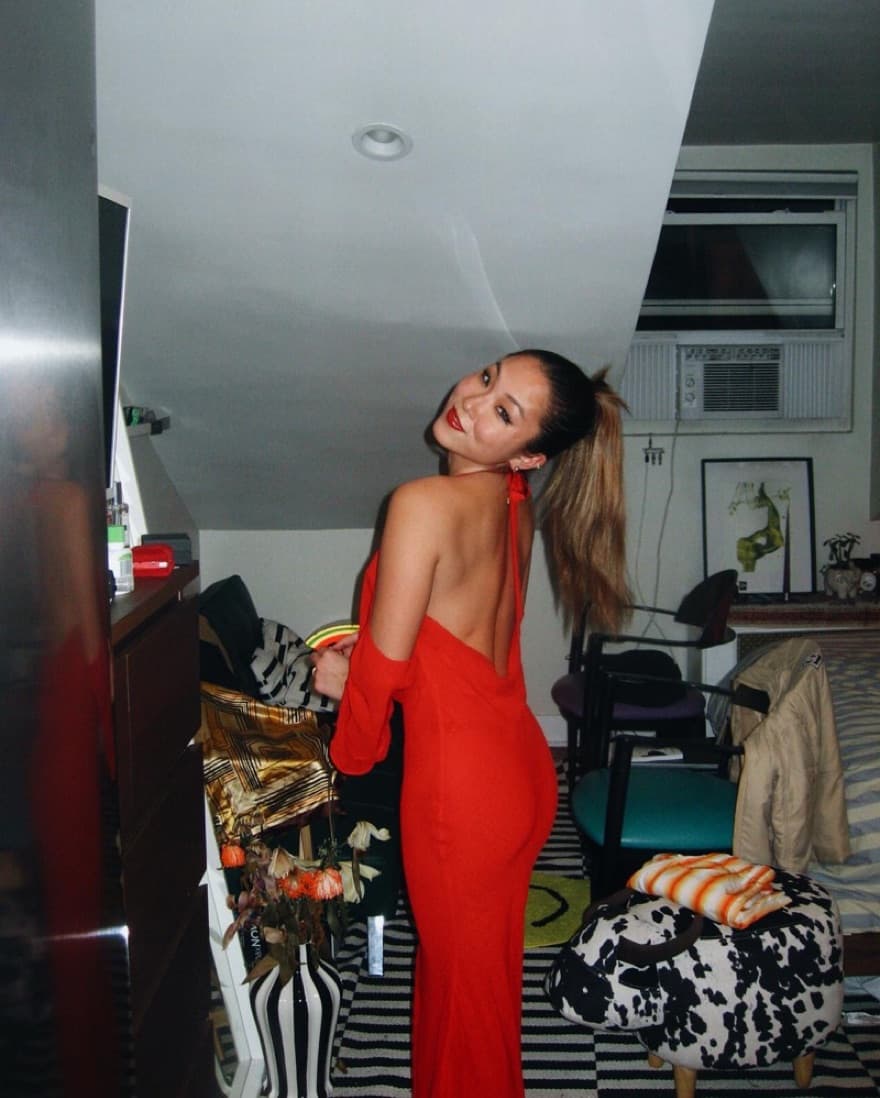 Red Maxi Dress - Image 1
