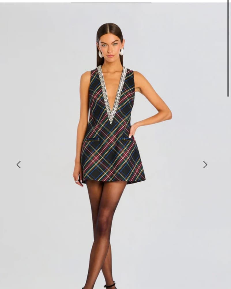 Plaid Retrofete Dress - Image 1