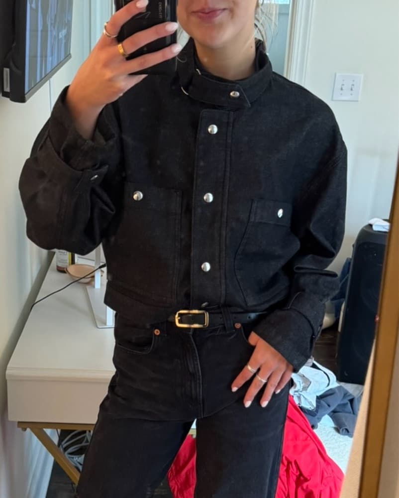 IRO Black denim jacket/top - Image 2