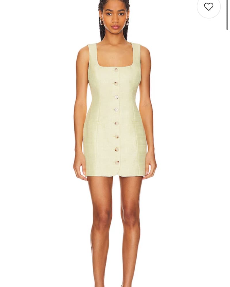 Line & Dot Sunnie Mini Dress In Lemon - Image 1
