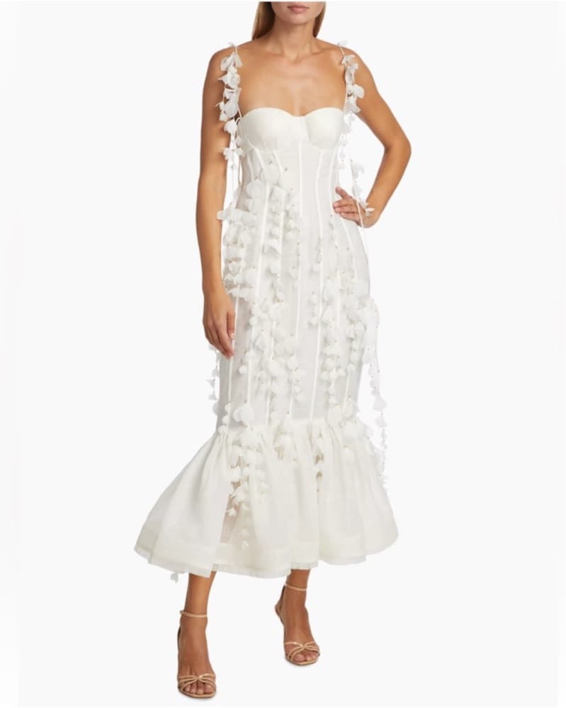 Zimmermann Dawning Petal Midi Dress - Image 1
