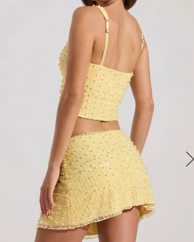 Oh Polly Yellow Embellished Set - Image 2